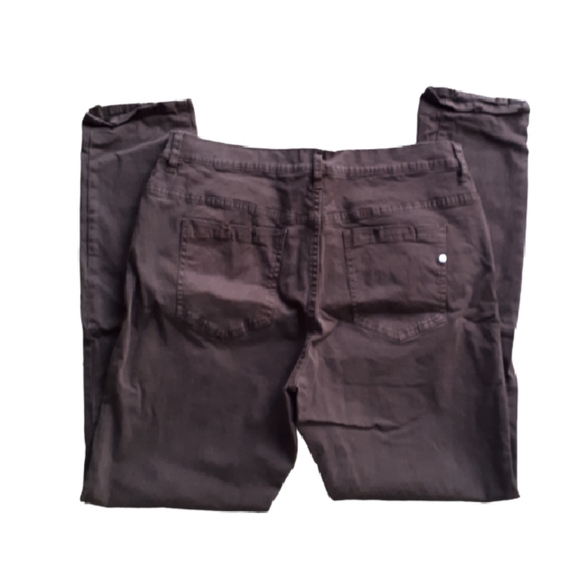 Saks brown krinkled pants - Picture 3 of 8